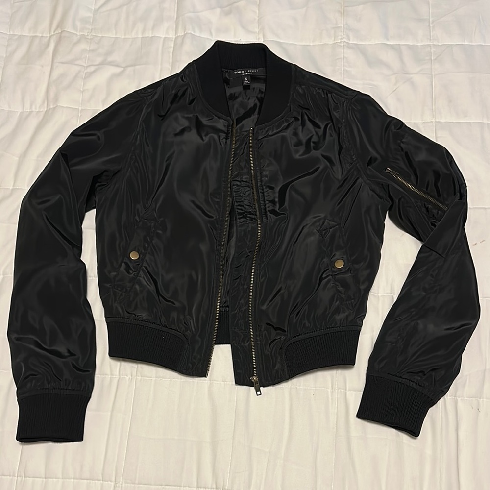 Romeo & Juliet Black Bomber Jacket